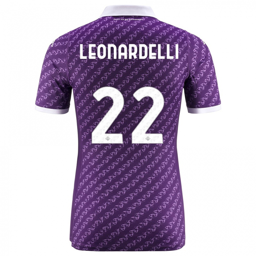 Niño Camiseta Pietro Leonardelli #22 Violeta 1ª Equipación 2023/24 La Camisa Perú