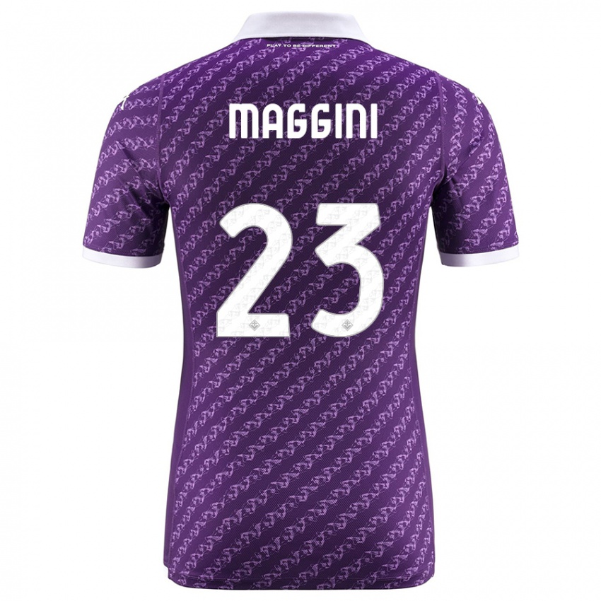 Niño Camiseta Filippo Maggini #23 Violeta 1ª Equipación 2023/24 La Camisa Perú