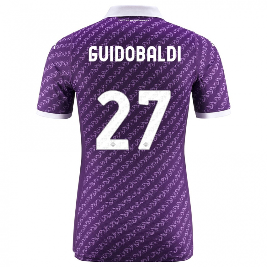 Niño Camiseta Filippo Guidobaldi #27 Violeta 1ª Equipación 2023/24 La Camisa Perú