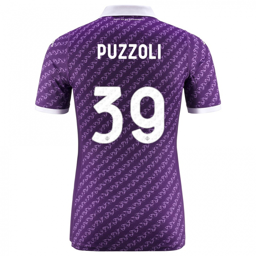 Niño Camiseta Giorgio Puzzoli #39 Violeta 1ª Equipación 2023/24 La Camisa Perú