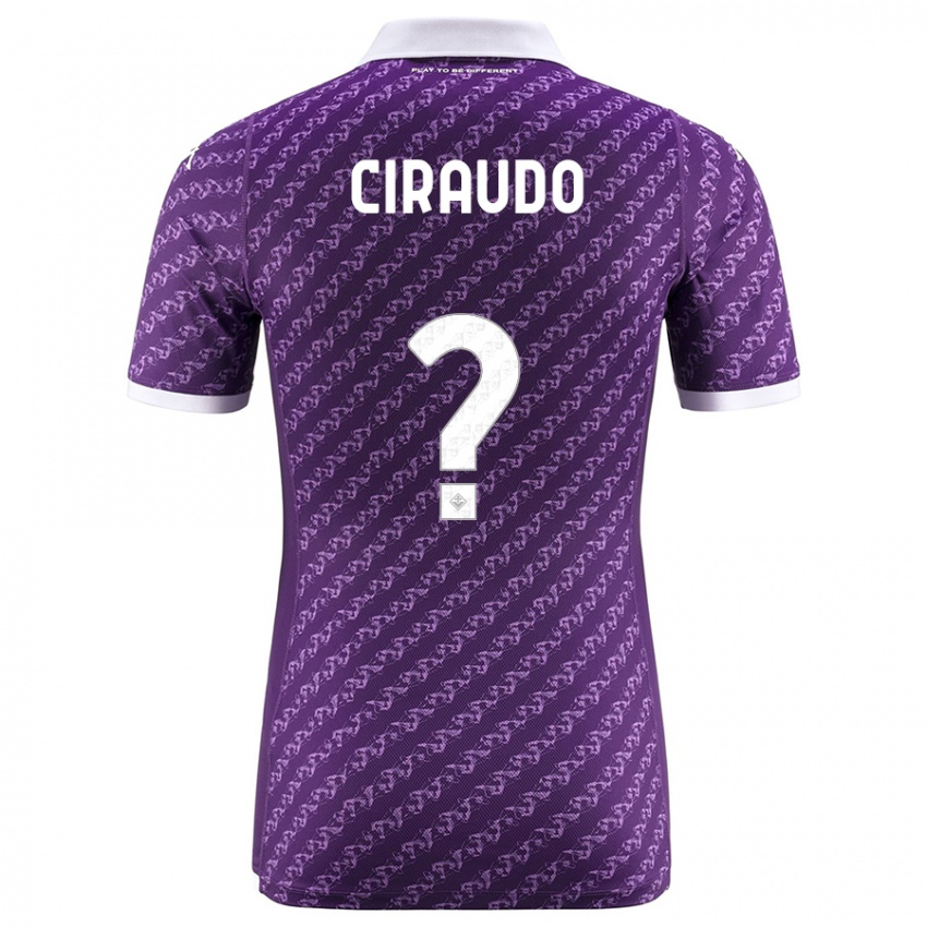 Niño Camiseta Alessio Ciraudo #0 Violeta 1ª Equipación 2023/24 La Camisa Perú