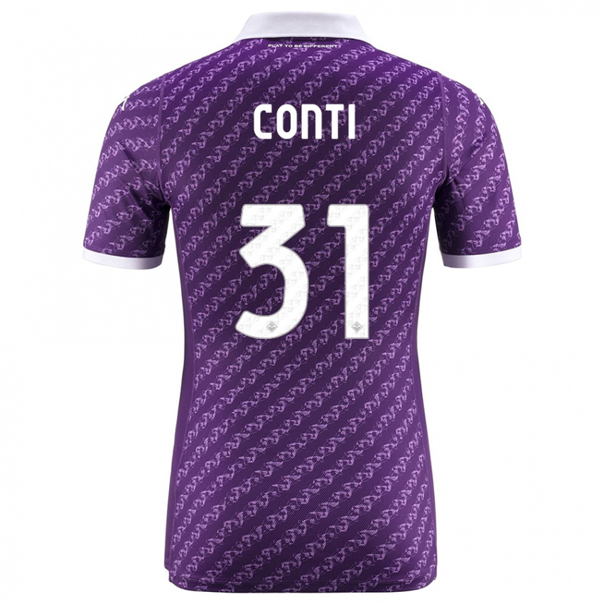 Niño Camiseta Gabriele Conti #31 Violeta 1ª Equipación 2023/24 La Camisa Perú