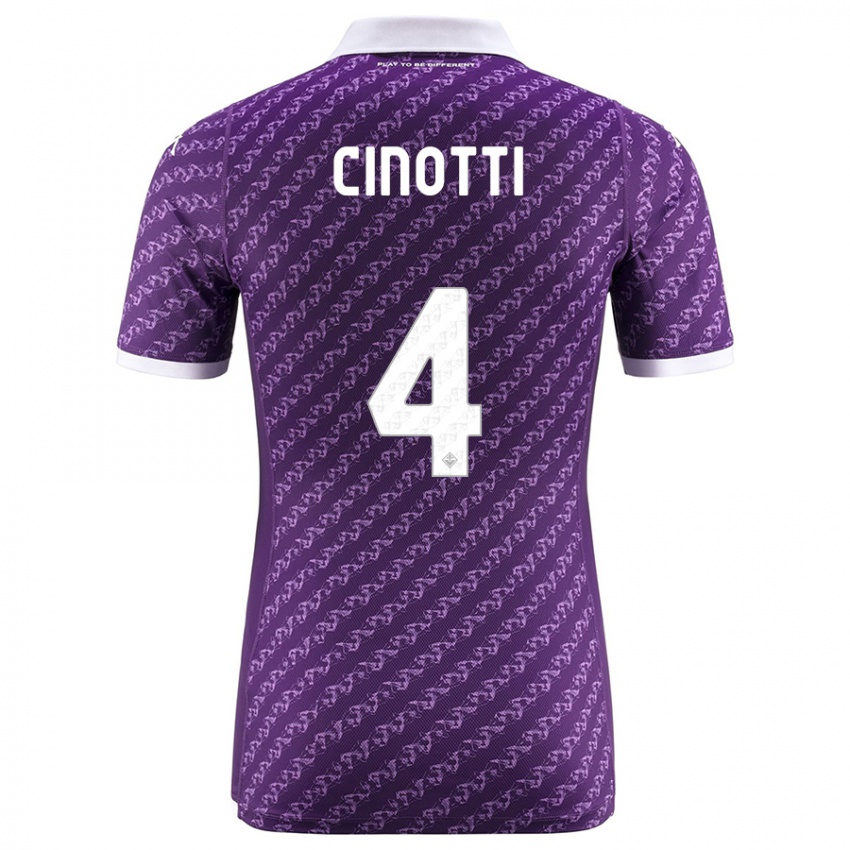 Niño Camiseta Norma Cinotti #4 Violeta 1ª Equipación 2023/24 La Camisa Perú