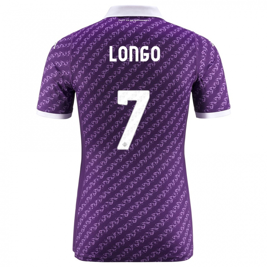 Niño Camiseta Miriam Longo #7 Violeta 1ª Equipación 2023/24 La Camisa Perú
