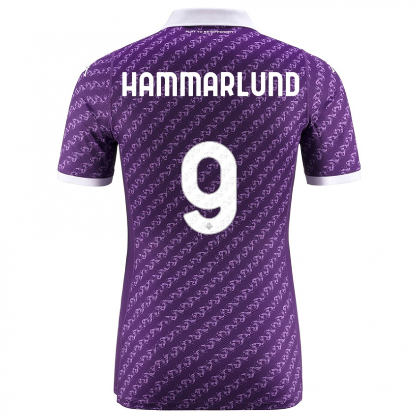 Niño Camiseta Pauline Hammarlund #9 Violeta 1ª Equipación 2023/24 La Camisa Perú