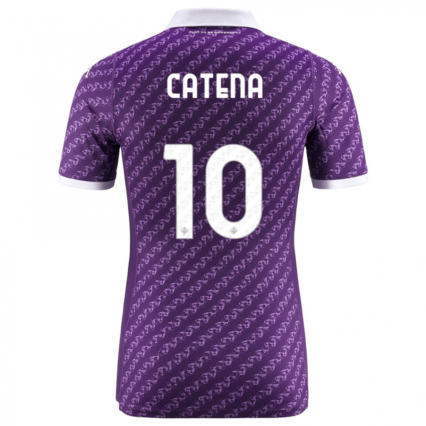 Niño Camiseta Michaela Catena #10 Violeta 1ª Equipación 2023/24 La Camisa Perú