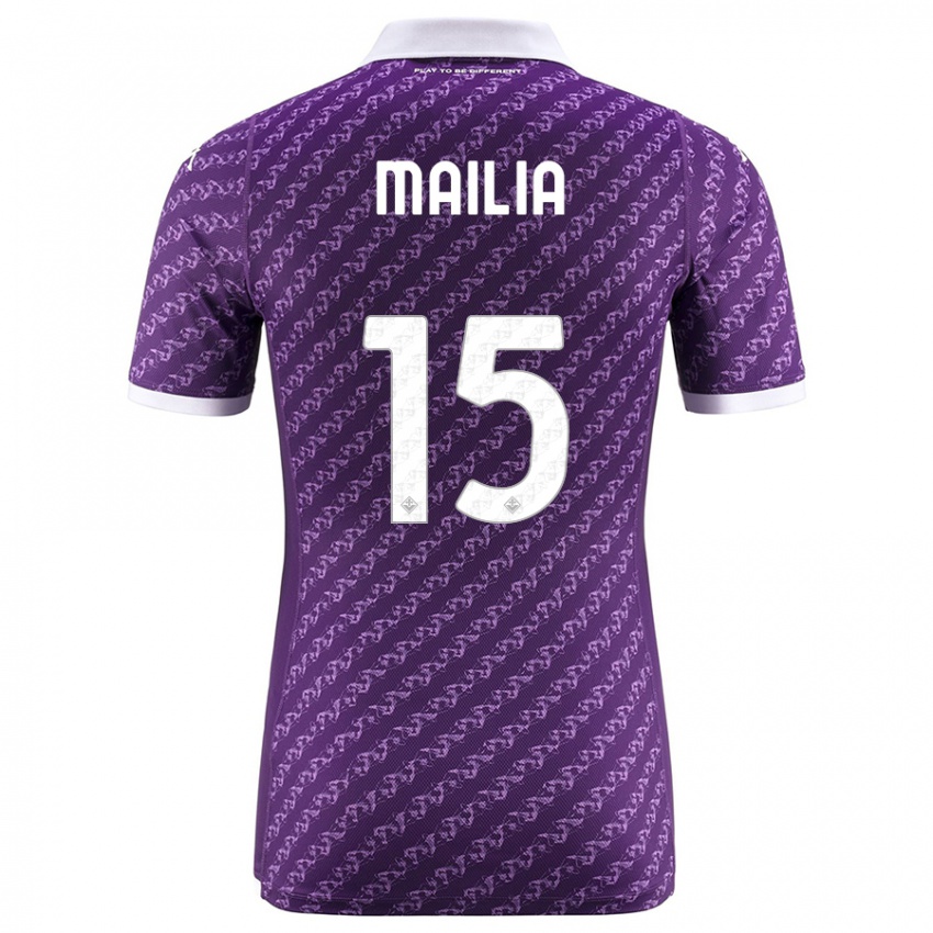 Niño Camiseta Siria Mailia #15 Violeta 1ª Equipación 2023/24 La Camisa Perú