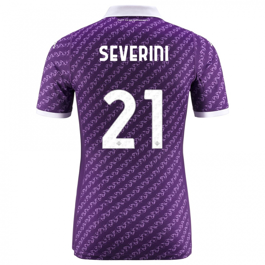 Niño Camiseta Emma Severini #21 Violeta 1ª Equipación 2023/24 La Camisa Perú