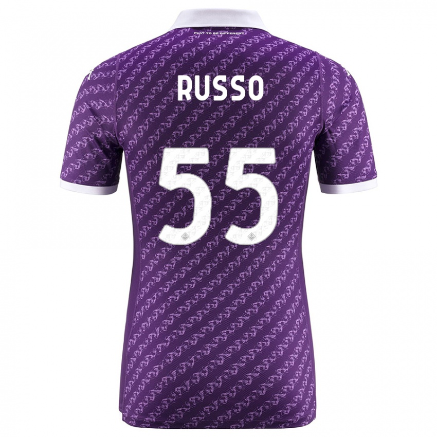 Niño Camiseta Federica Russo #55 Violeta 1ª Equipación 2023/24 La Camisa Perú