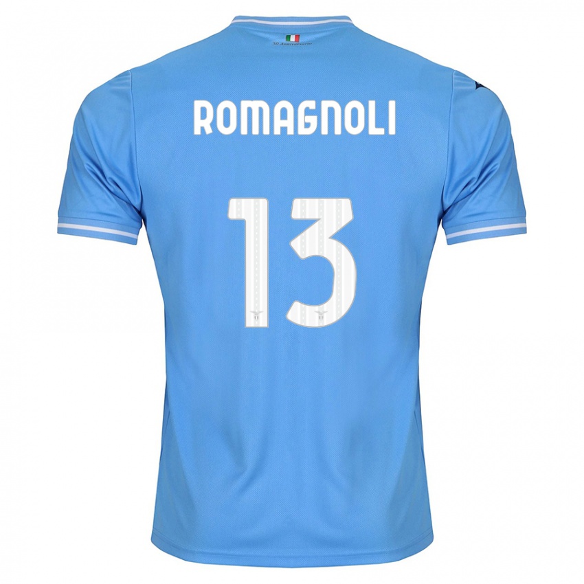 Niño Camiseta Alessio Romagnoli #13 Azul 1ª Equipación 2023/24 La Camisa Perú