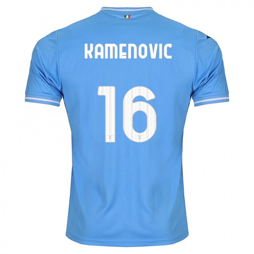 Niño Camiseta Dimitrije Kamenović #16 Azul 1ª Equipación 2023/24 La Camisa Perú