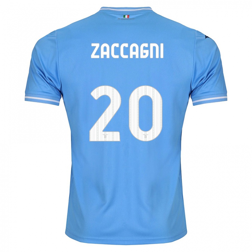 Niño Camiseta Mattia Zaccagni #20 Azul 1ª Equipación 2023/24 La Camisa Perú