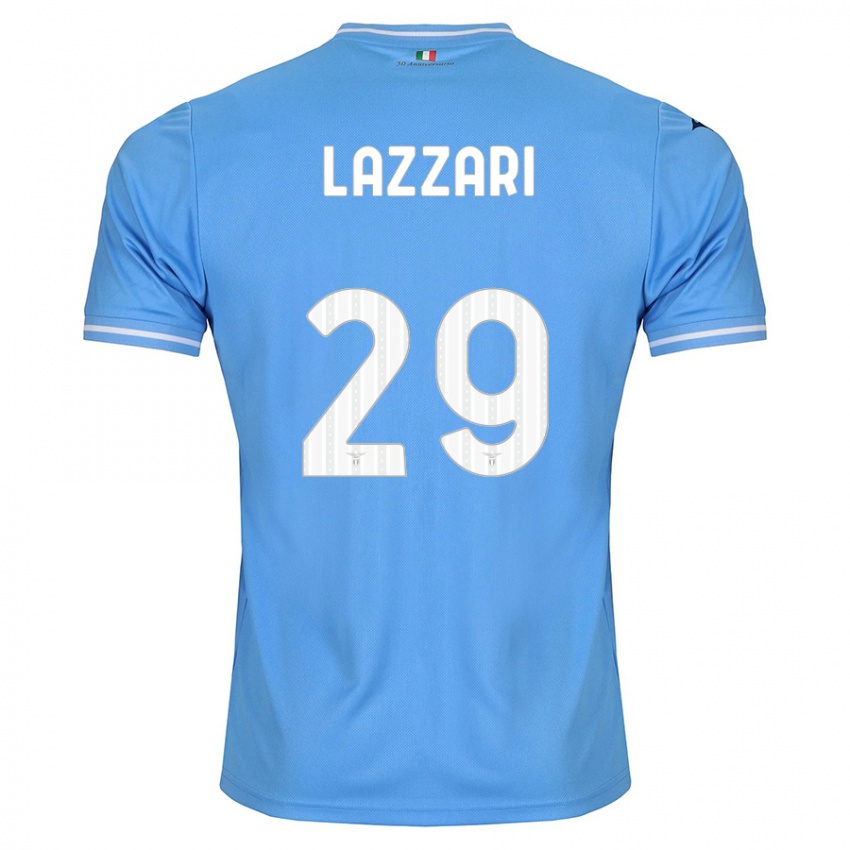 Niño Camiseta Manuel Lazzari #29 Azul 1ª Equipación 2023/24 La Camisa Perú