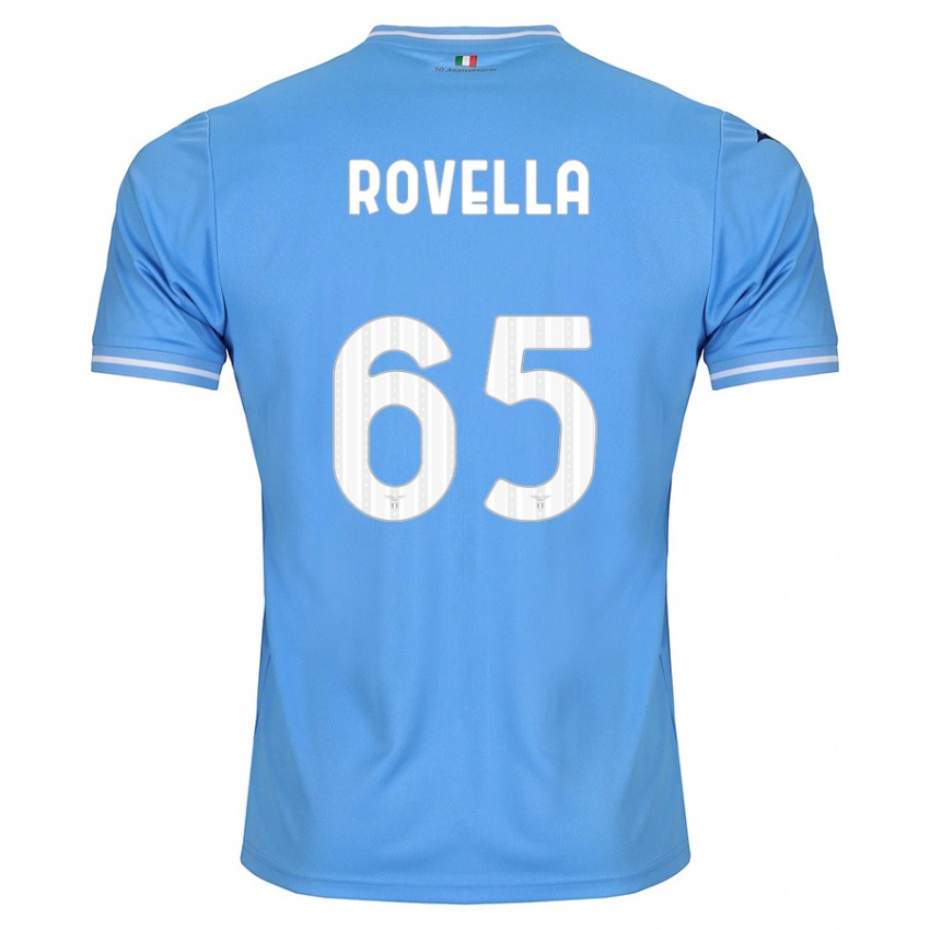 Niño Camiseta Nicolo Rovella #65 Azul 1ª Equipación 2023/24 La Camisa Perú