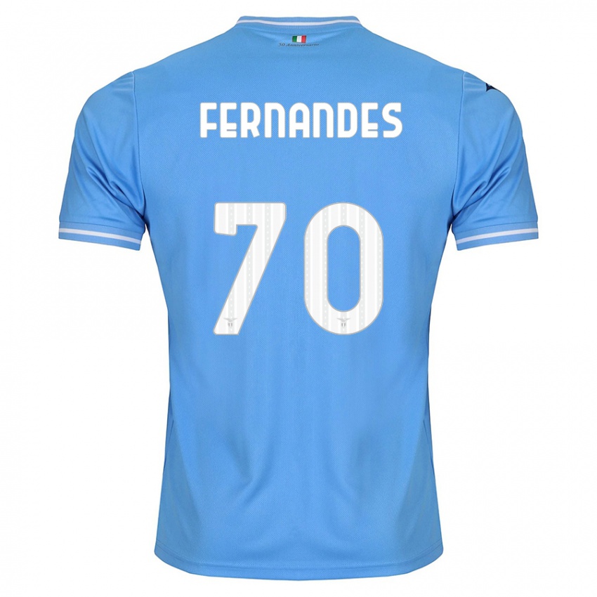 Niño Camiseta Saná Fernandes #70 Azul 1ª Equipación 2023/24 La Camisa Perú