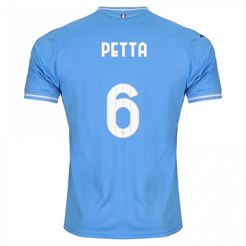 Niño Camiseta Andrea Petta #6 Azul 1ª Equipación 2023/24 La Camisa Perú