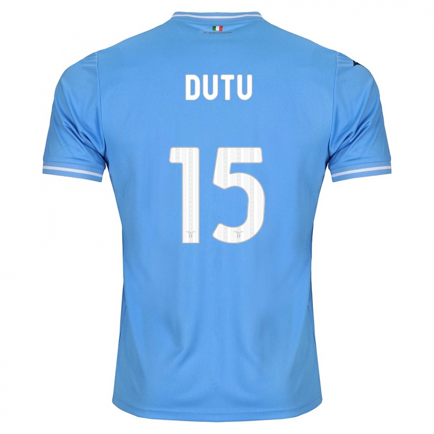 Niño Camiseta Matteo Dutu #15 Azul 1ª Equipación 2023/24 La Camisa Perú