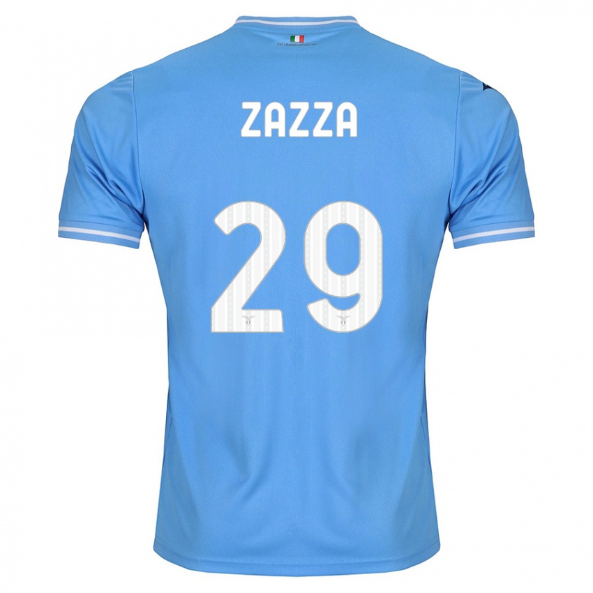 Niño Camiseta Matteo Zazza #29 Azul 1ª Equipación 2023/24 La Camisa Perú