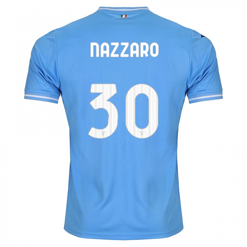 Niño Camiseta Marco Nazzaro #30 Azul 1ª Equipación 2023/24 La Camisa Perú