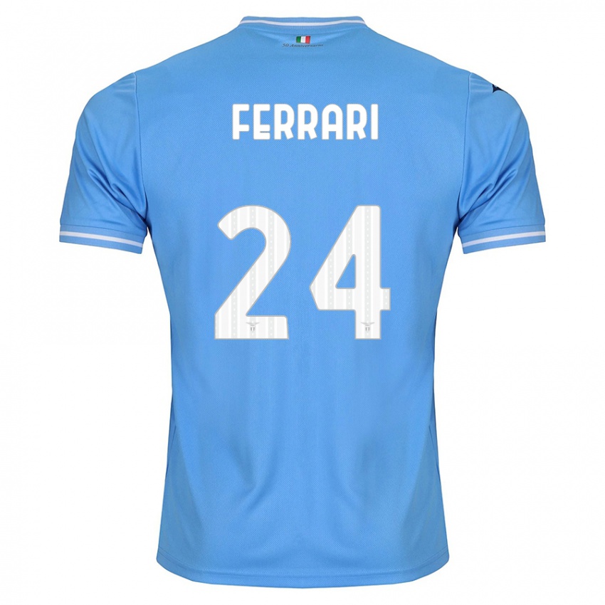 Niño Camiseta Lorenzo Ferrari #24 Azul 1ª Equipación 2023/24 La Camisa Perú