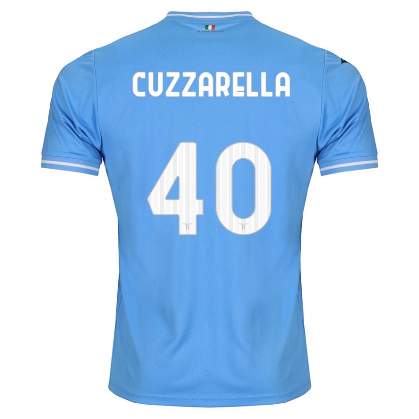 Niño Camiseta Cristian Cuzzarella #40 Azul 1ª Equipación 2023/24 La Camisa Perú