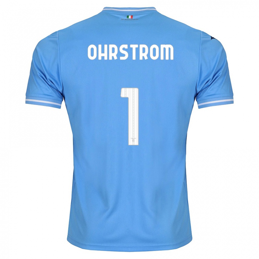 Niño Camiseta Stephanie Ohrstrom #1 Azul 1ª Equipación 2023/24 La Camisa Perú