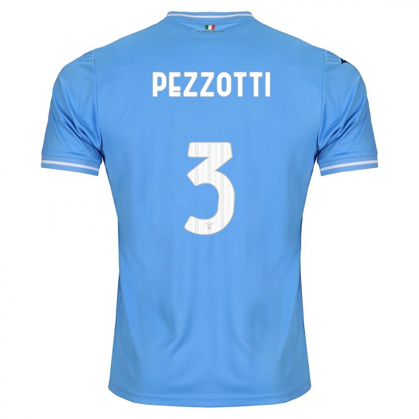 Niño Camiseta Arianna Pezzotti #3 Azul 1ª Equipación 2023/24 La Camisa Perú