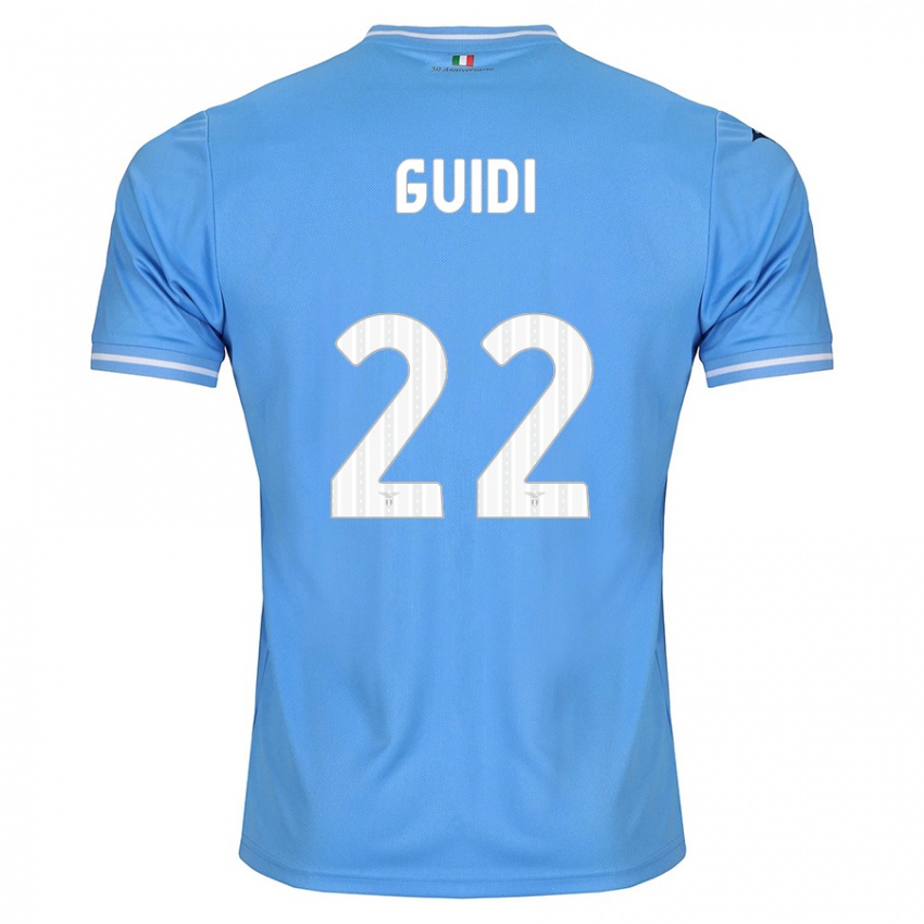 Niño Camiseta Emma Guidi #22 Azul 1ª Equipación 2023/24 La Camisa Perú