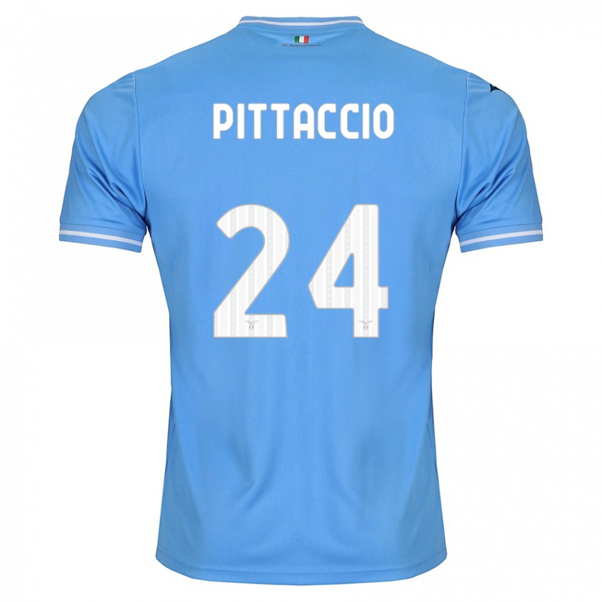 Niño Camiseta Francesca Pittaccio #24 Azul 1ª Equipación 2023/24 La Camisa Perú