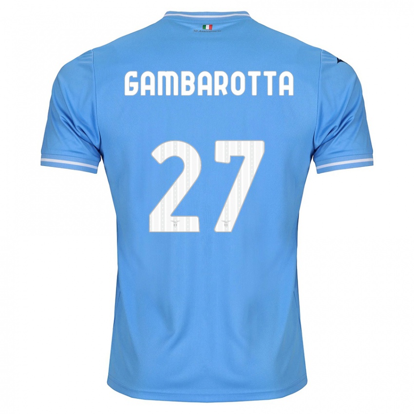 Niño Camiseta Margot Gambarotta #27 Azul 1ª Equipación 2023/24 La Camisa Perú