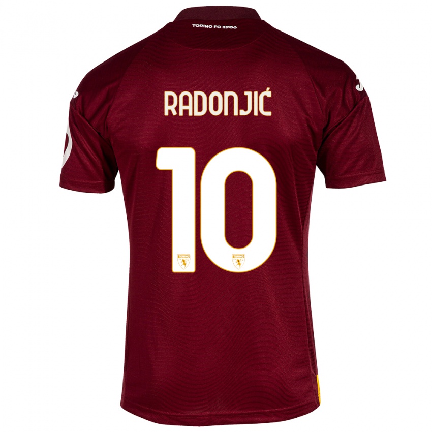 Niño Camiseta Nemanja Radonjic #10 Rojo Oscuro 1ª Equipación 2023/24 La Camisa Perú