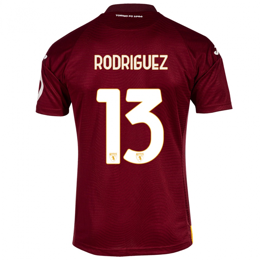 Niño Camiseta Ricardo Rodríguez #13 Rojo Oscuro 1ª Equipación 2023/24 La Camisa Perú