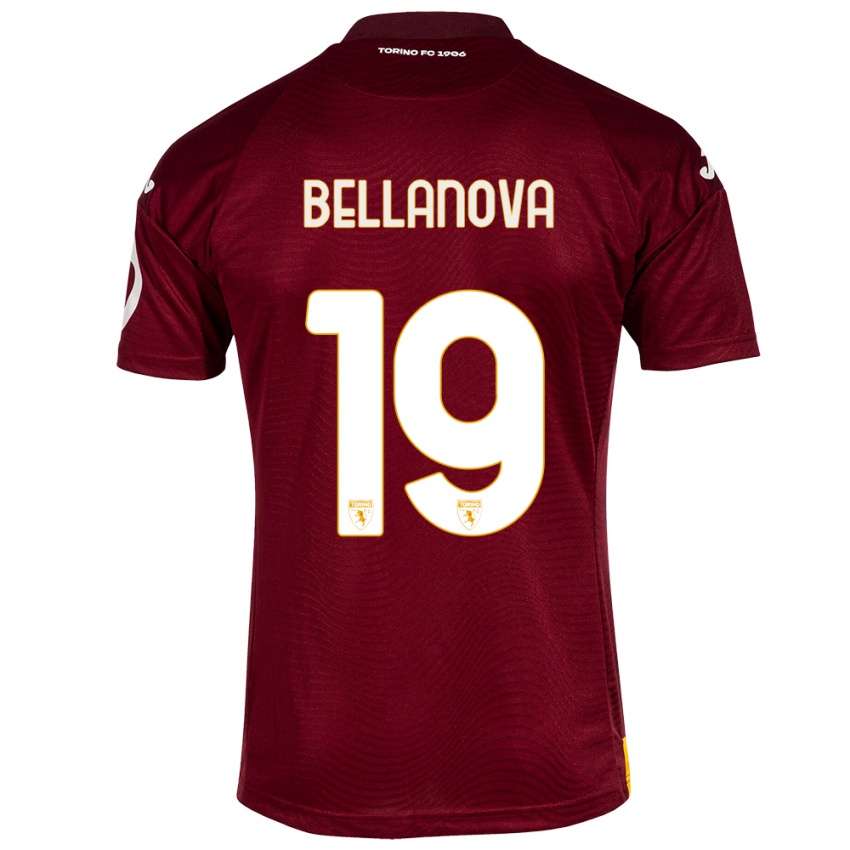 Niño Camiseta Raoul Bellanova #19 Rojo Oscuro 1ª Equipación 2023/24 La Camisa Perú