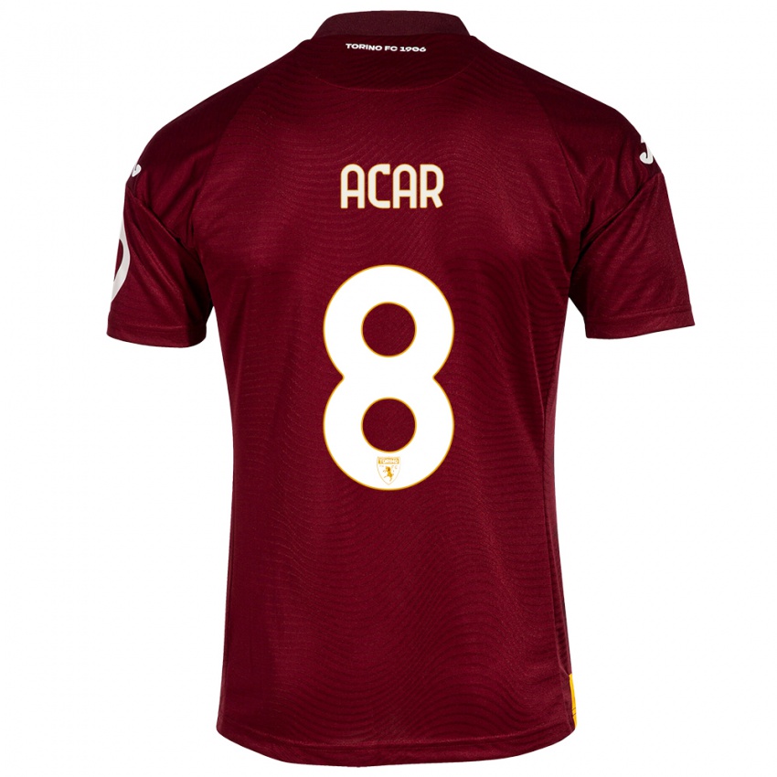 Niño Camiseta Emirhan Acar #8 Rojo Oscuro 1ª Equipación 2023/24 La Camisa Perú