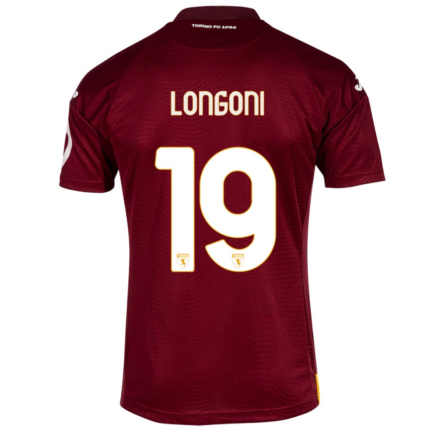 Niño Camiseta Marco Longoni #19 Rojo Oscuro 1ª Equipación 2023/24 La Camisa Perú