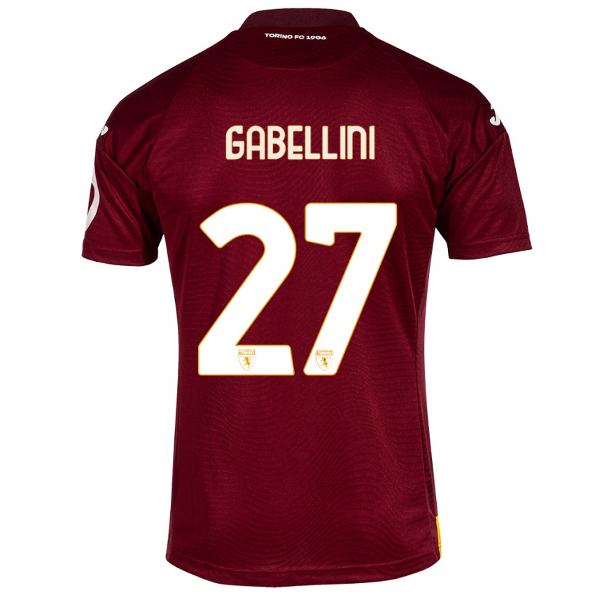 Niño Camiseta Tommaso Gabellini #27 Rojo Oscuro 1ª Equipación 2023/24 La Camisa Perú