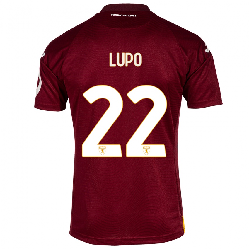 Niño Camiseta Enrica Lupo #22 Rojo Oscuro 1ª Equipación 2023/24 La Camisa Perú