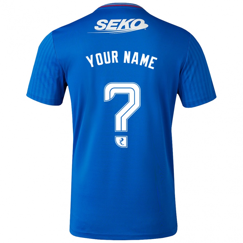 Niño Camiseta Su Nombre #0 Azul 1ª Equipación 2023/24 La Camisa Perú
