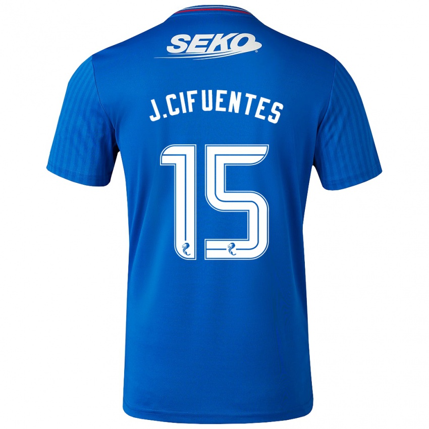 Niño Camiseta José Cifuentes #15 Azul 1ª Equipación 2023/24 La Camisa Perú