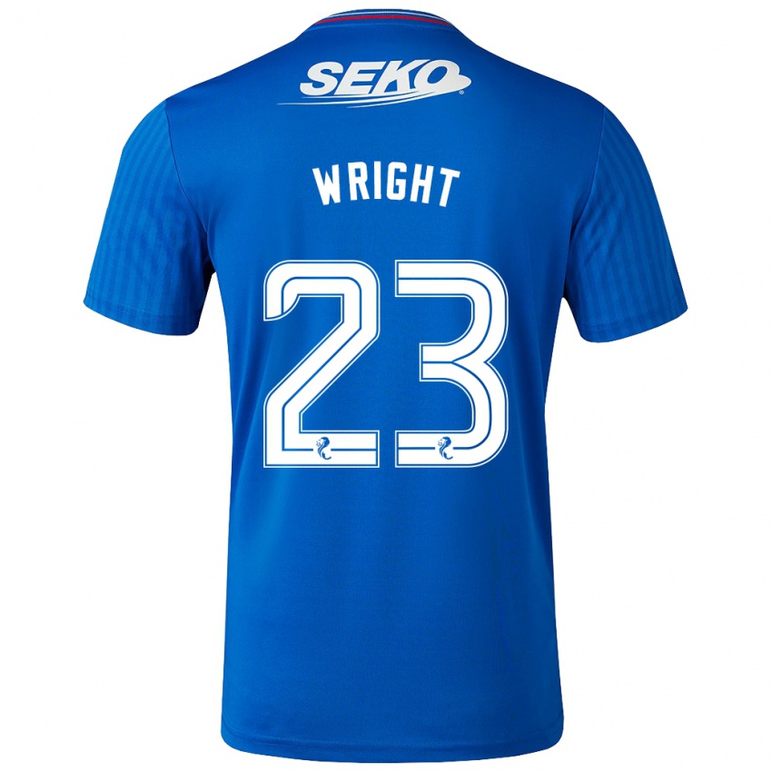 Niño Camiseta Scott Wright #23 Azul 1ª Equipación 2023/24 La Camisa Perú