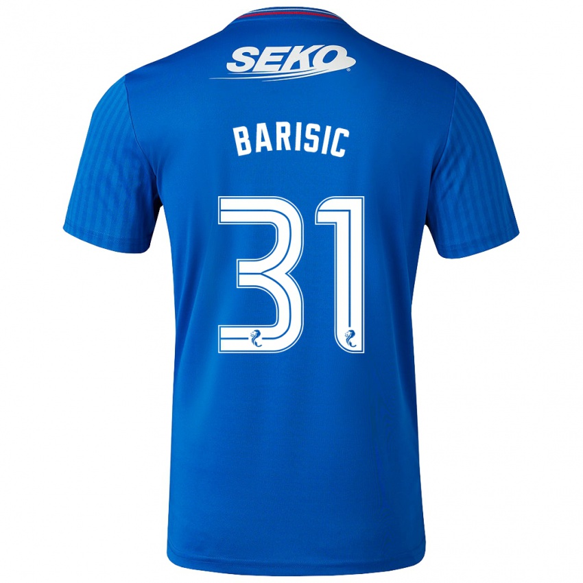 Niño Camiseta Borna Barisic #31 Azul 1ª Equipación 2023/24 La Camisa Perú