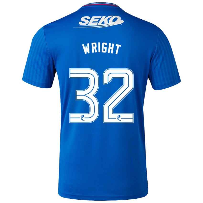 Niño Camiseta Kieran Wright #32 Azul 1ª Equipación 2023/24 La Camisa Perú