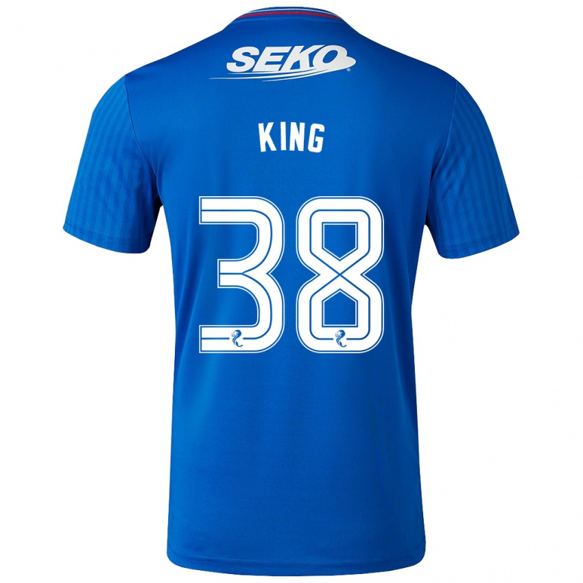 Niño Camiseta Leon King #38 Azul 1ª Equipación 2023/24 La Camisa Perú