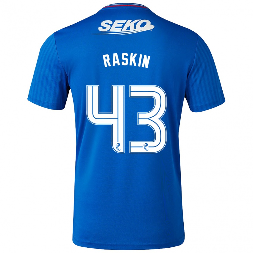 Niño Camiseta Nicolas Raskin #43 Azul 1ª Equipación 2023/24 La Camisa Perú