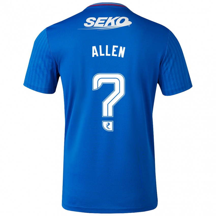 Niño Camiseta Greig Allen #0 Azul 1ª Equipación 2023/24 La Camisa Perú