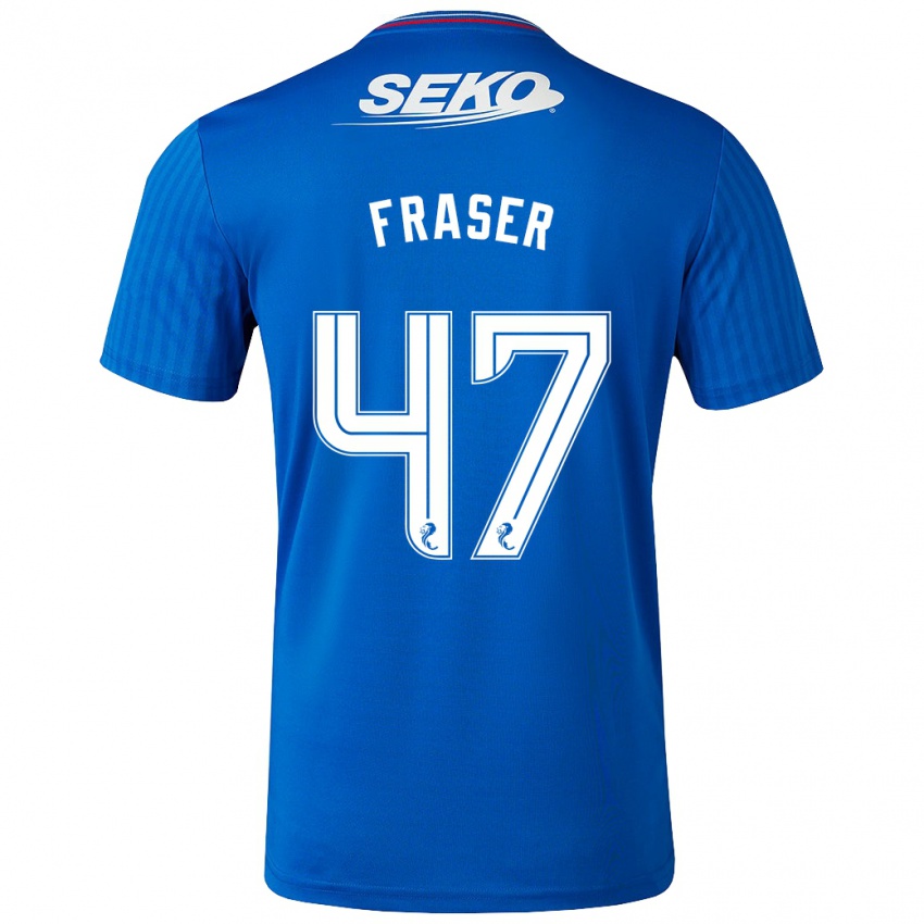 Niño Camiseta Robbie Fraser #47 Azul 1ª Equipación 2023/24 La Camisa Perú