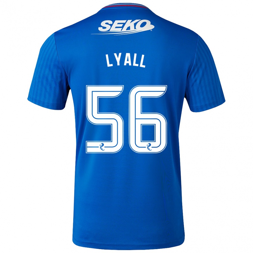 Niño Camiseta Arron Lyall #56 Azul 1ª Equipación 2023/24 La Camisa Perú