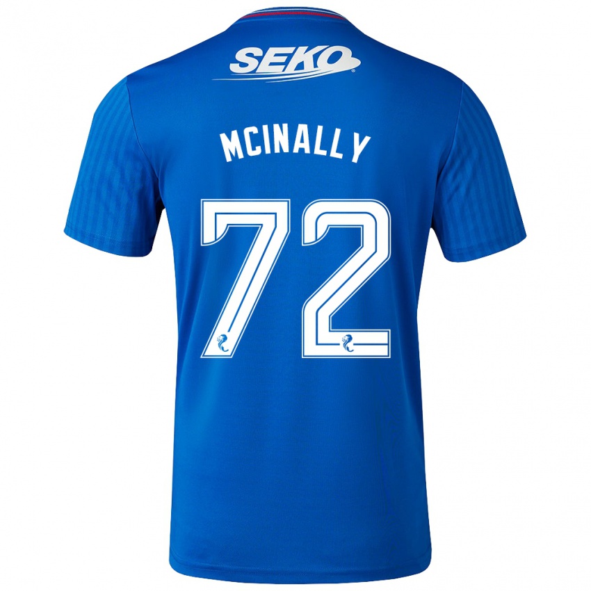 Niño Camiseta Darren Mcinally #72 Azul 1ª Equipación 2023/24 La Camisa Perú