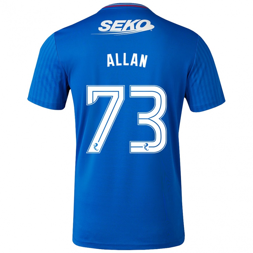 Niño Camiseta Connor Allan #73 Azul 1ª Equipación 2023/24 La Camisa Perú