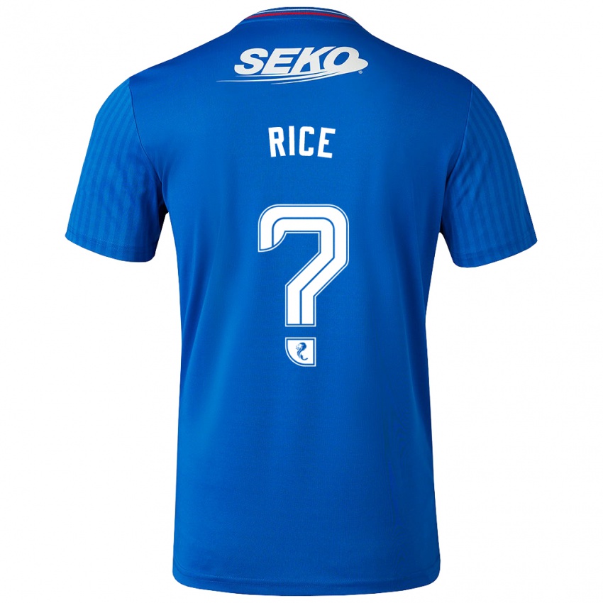 Niño Camiseta Bailey Rice #0 Azul 1ª Equipación 2023/24 La Camisa Perú